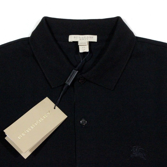 Burberry Regular Fit Polo Shirt Black Nova Check - Picture 3 of 6